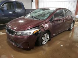 Salvage cars for sale at Lansing, MI auction: 2017 KIA Forte LX