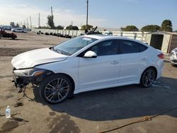 Salvage cars for sale at Miami, FL auction: 2017 Hyundai Elantra Sport