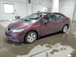 Vehiculos salvage en venta de Copart Albany, NY: 2013 Honda Civic LX