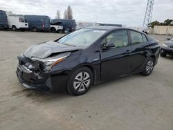 Salvage cars for sale at Hayward, CA auction: 2018 Toyota Prius