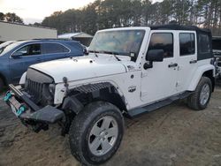 Salvage cars for sale at Seaford, DE auction: 2016 Jeep Wrangler Unlimited Sahara