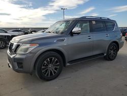 Salvage cars for sale at Wilmer, TX auction: 2017 Nissan Armada Platinum