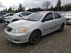 Vehiculos salvage en venta de Copart Graham, WA: 2003 Toyota Corolla CE