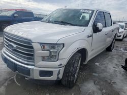 Salvage cars for sale at Cahokia Heights, IL auction: 2016 Ford F150 Supercrew