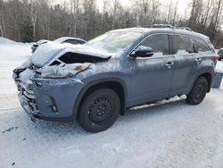 Salvage cars for sale from Copart Cookstown, ON: 2019 Toyota Highlander Limited