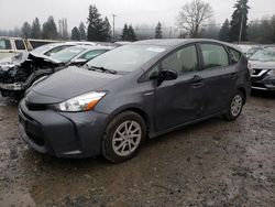 Salvage cars for sale at Graham, WA auction: 2015 Toyota Prius V