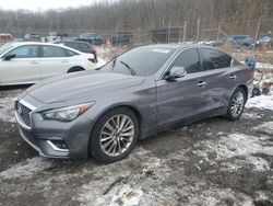 Salvage cars for sale at Baltimore, MD auction: 2018 Infiniti Q50 Luxe