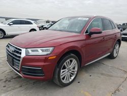 Salvage cars for sale at Grand Prairie, TX auction: 2018 Audi Q5 Premium Plus