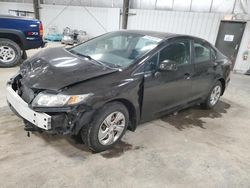 Salvage cars for sale at Des Moines, IA auction: 2013 Honda Civic LX