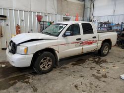 Salvage cars for sale at Mcfarland, WI auction: 2007 Dodge Dakota Quad SLT