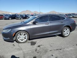 Salvage cars for sale at North Las Vegas, NV auction: 2015 Chrysler 200 Limited