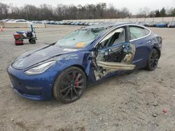 Salvage cars for sale at auction: 2020 Tesla Model 3