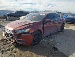 Salvage cars for sale at Kansas City, KS auction: 2014 Ford Fusion S