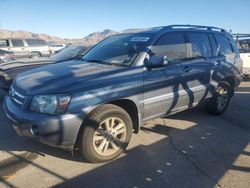 Salvage cars for sale from Copart North Las Vegas, NV: 2007 Toyota Highlander Hybrid