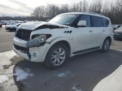 Salvage cars for sale at Glassboro, NJ auction: 2014 Infiniti QX80