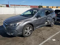 Salvage cars for sale at Van Nuys, CA auction: 2018 Subaru Outback 2.5I Limited