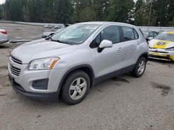 Chevrolet salvage cars for sale: 2015 Chevrolet Trax 1LS