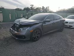 Salvage cars for sale at Riverview, FL auction: 2021 Honda Civic Sport