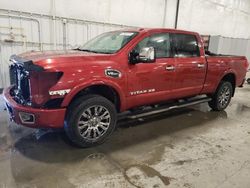 Salvage cars for sale at Avon, MN auction: 2017 Nissan Titan XD SL