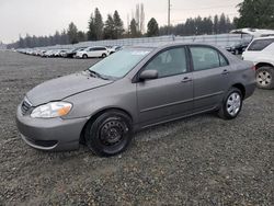 Vehiculos salvage en venta de Copart Graham, WA: 2006 Toyota Corolla CE