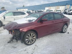 Salvage cars for sale at Woodhaven, MI auction: 2015 Chrysler 200 S