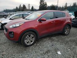 Salvage cars for sale from Copart Graham, WA: 2017 KIA Sportage LX