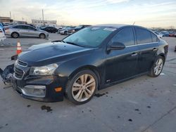 Chevrolet salvage cars for sale: 2015 Chevrolet Cruze LTZ