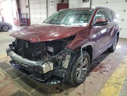 Toyota Highlander Vehiculos salvage en venta: 2015 Toyota Highlander XLE