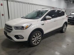 Salvage cars for sale at Windham, ME auction: 2018 Ford Escape Titanium