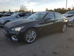 Carros salvage a la venta en subasta: 2019 Infiniti Q50 Luxe