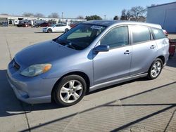 Salvage cars for sale from Copart Sacramento, CA: 2005 Toyota Corolla Matrix XR