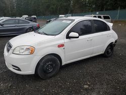 Salvage cars for sale from Copart Graham, WA: 2009 Chevrolet Aveo LS