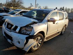 Salvage cars for sale at Woodburn, OR auction: 2014 Nissan Armada SV