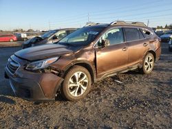 Carros salvage a la venta en subasta: 2021 Subaru Outback Touring