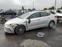 Salvage cars for sale at Miami, FL auction: 2017 Hyundai Elantra SE