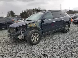 Salvage cars for sale at Mebane, NC auction: 2017 Chevrolet Traverse LT