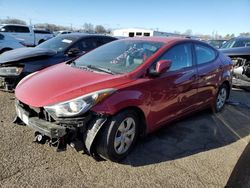 Salvage cars for sale at New Britain, CT auction: 2016 Hyundai Elantra SE