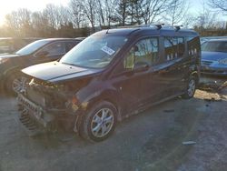 Salvage cars for sale at North Billerica, MA auction: 2018 Ford Transit Connect Titanium