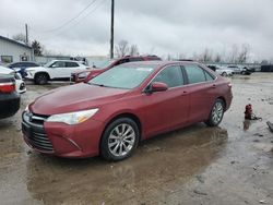 Salvage cars for sale at Pekin, IL auction: 2016 Toyota Camry LE