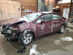 Salvage cars for sale at Ebensburg, PA auction: 2015 Honda Civic LX