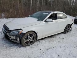 Mercedes-Benz salvage cars for sale: 2015 Mercedes-Benz C 300 4matic