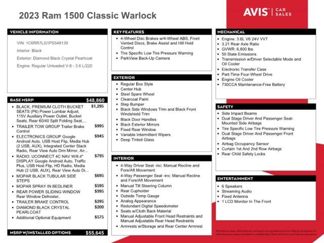 2023 Dodge RAM 1500 Classic SLT