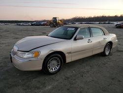 Lincoln salvage cars for sale: 2002 Lincoln Town Car Cartier