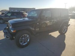 Salvage cars for sale at Wilmer, TX auction: 2022 Jeep Wrangler Unlimited Sahara