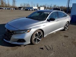 Salvage cars for sale at Portland, OR auction: 2022 Honda Accord Hybrid Sport