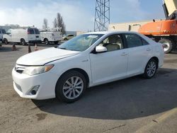 Salvage cars for sale at Hayward, CA auction: 2012 Toyota Camry Hybrid