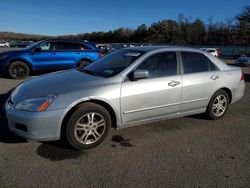 Salvage cars for sale at Brookhaven, NY auction: 2007 Honda Accord SE