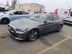 Salvage cars for sale at Hayward, CA auction: 2015 Infiniti Q50 Base