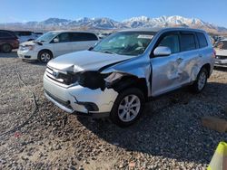 Toyota Highlander Base salvage cars for sale: 2013 Toyota Highlander Base