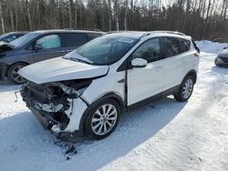 Salvage cars for sale from Copart Cookstown, ON: 2017 Ford Escape Titanium